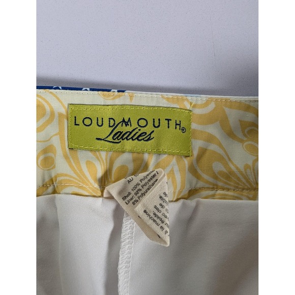 Loudmouth Skort Womens 6 White Blue Folds Of Honor Golf Skirt Shorts Patriotic - Picture 8 of 12